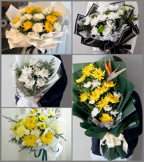 贵州贵阳花溪区党武乡龙山村白事花束代送
